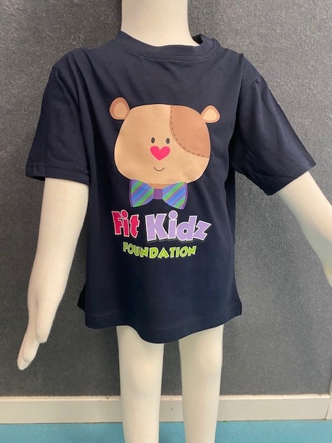 Fit Kidz Foundation - Kids Navy T-Shirt